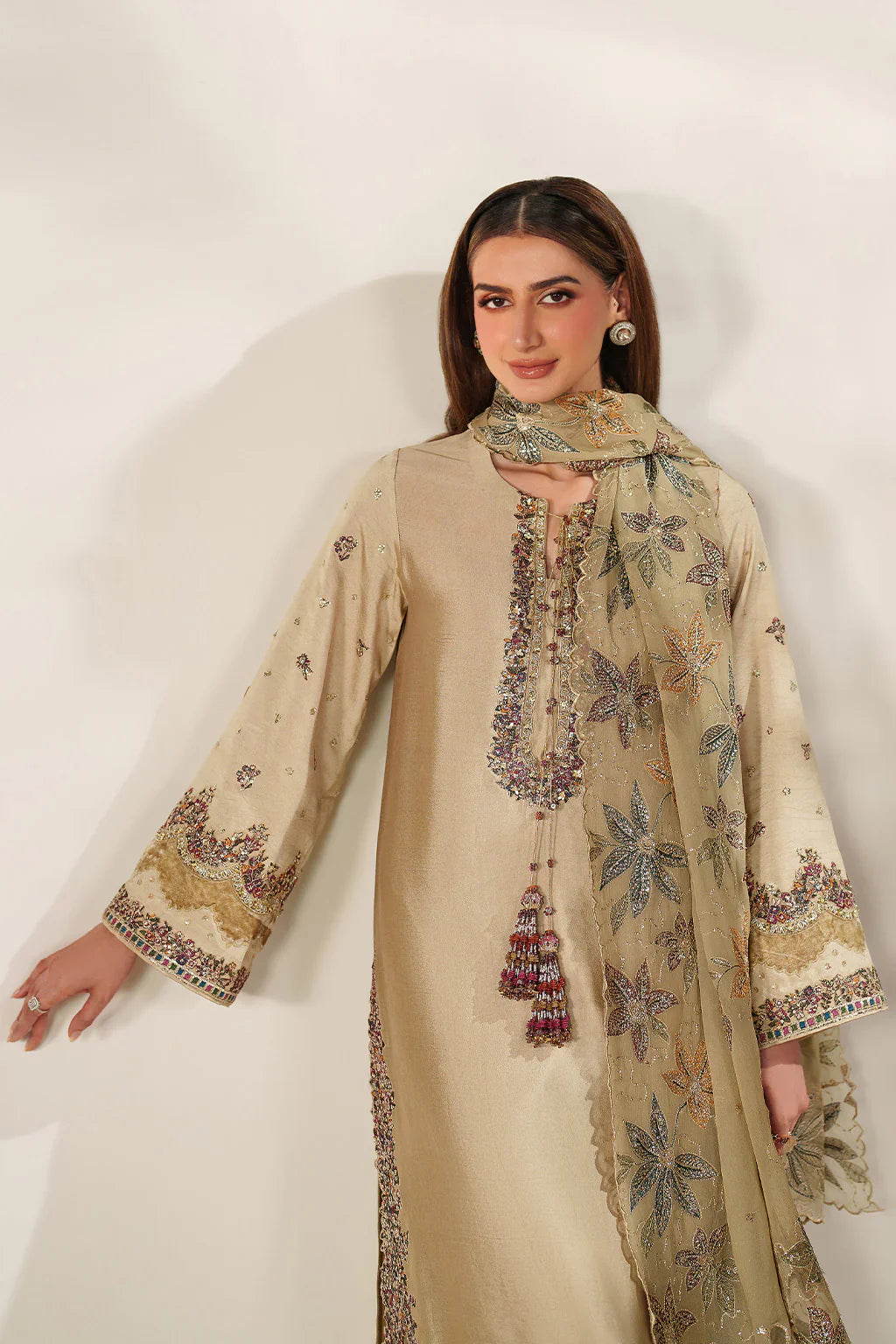 Iznik | Festive Formals | UE-617 Sheesha Silk - House Of Hania