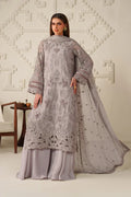 Iznik | Festive Formals | UE-618 Embroidered Chiffon - House Of Hania
