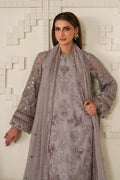 Iznik | Festive Formals | UE-618 Embroidered Chiffon - House Of Hania