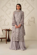Iznik | Festive Formals | UE-618 Embroidered Chiffon - House Of Hania
