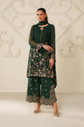 Iznik | Festive Formals | UE-619 Embroidered Chiffon - House Of Hania