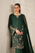 Iznik | Festive Formals | UE-619 Embroidered Chiffon - House Of Hania