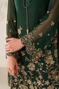 Iznik | Festive Formals | UE-619 Embroidered Chiffon - House Of Hania