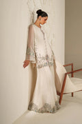 Iznik | Festive Formals | UE-620 Embroidered Chiffon - House Of Hania