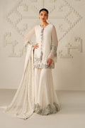 Iznik | Festive Formals | UE-620 Embroidered Chiffon - House Of Hania