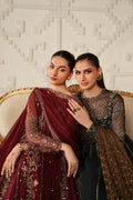 Iznik | Festive Formals | UE-621 Embroidered Chiffon - House Of Hania