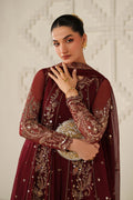 Iznik | Festive Formals | UE-622 Embroidered Chiffon - House Of Hania
