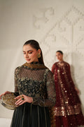 Iznik | Festive Formals | UE-622 Embroidered Chiffon - House Of Hania