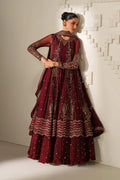 Iznik | Festive Formals | UE-622 Embroidered Chiffon - House Of Hania