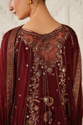 Iznik | Festive Formals | UE-622 Embroidered Chiffon - House Of Hania