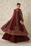 Iznik | Festive Formals | UE-622 Embroidered Chiffon - House Of Hania