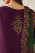 Iznik | Festive Formals | UE-624 Embroidered Chiffon - House Of Hania