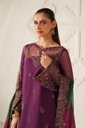 Iznik | Festive Formals | UE-624 Embroidered Chiffon - House Of Hania