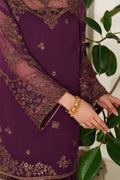 Iznik | Festive Formals | UE-624 Embroidered Chiffon - House Of Hania