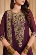 Iznik I Festive Formal I CC-76 Embroidered Chiffon - House Of Hania