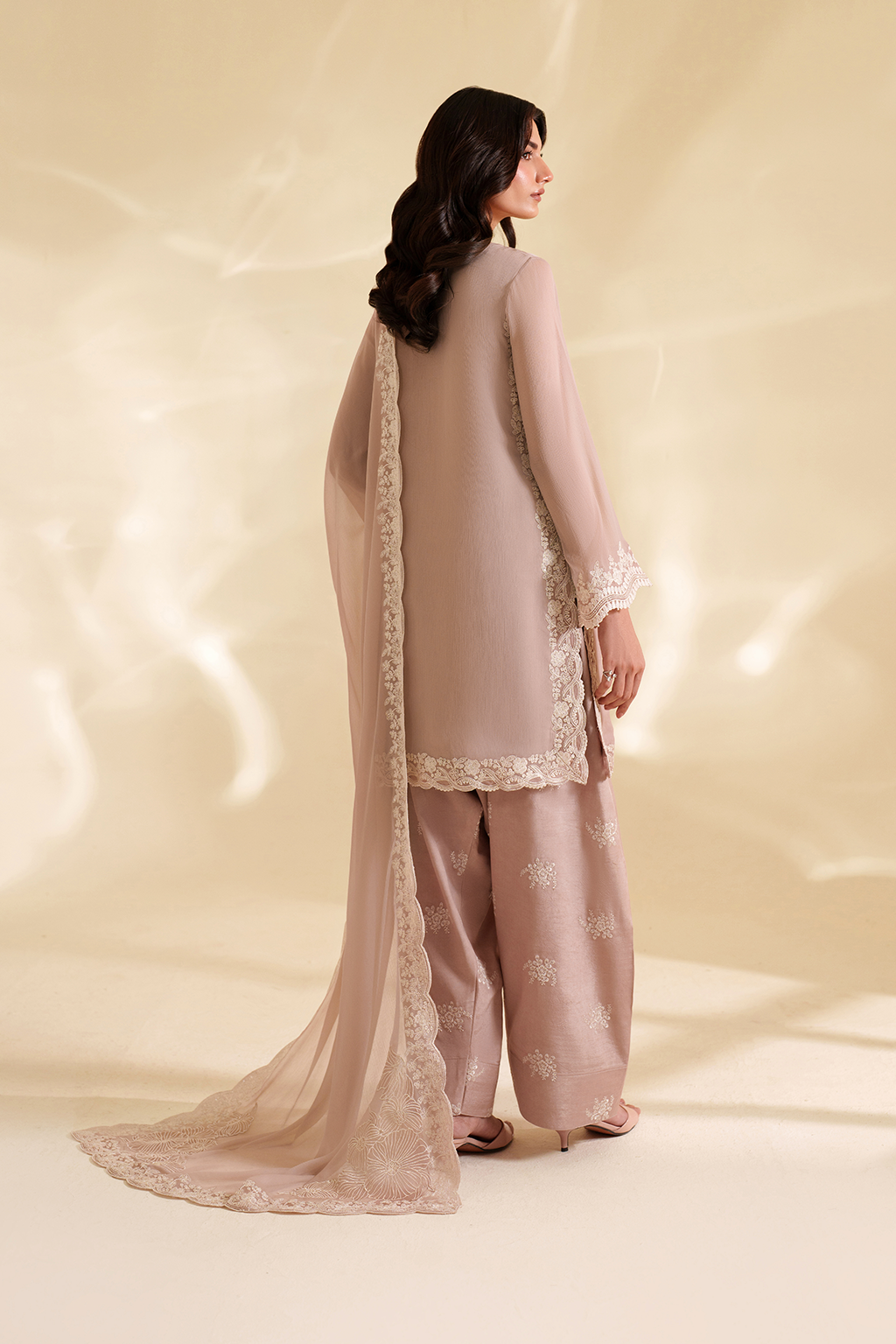 Iznik I Festive Formal I CC-79 Embroidered Chiffon - House Of Hania