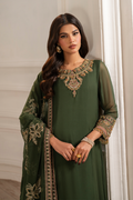 Iznik I Festive Formal I UE-416 Embroidered Chiffon - House Of Hania