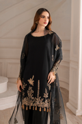 Iznik I Festive Formal I UE-417 Embroidered Chiffon - House Of Hania