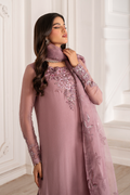 Iznik I Festive Formal I UE-418 Embroidered Chiffon - House Of Hania