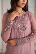 Iznik I Festive Formal I UE-418 Embroidered Chiffon - House Of Hania