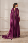 Iznik I Festive Formal I UE-480 Embroidered Chiffon - House Of Hania