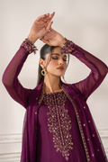 Iznik I Festive Formal I UE-480 Embroidered Chiffon - House Of Hania