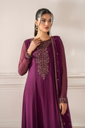 Iznik I Festive Formal I UE-480 Embroidered Chiffon - House Of Hania