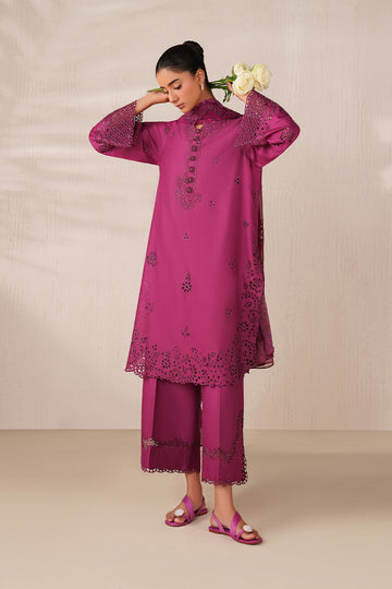 Iznik | Ramadan Edit | UE-593 Embroidered Textured Lawn - House Of Hania
