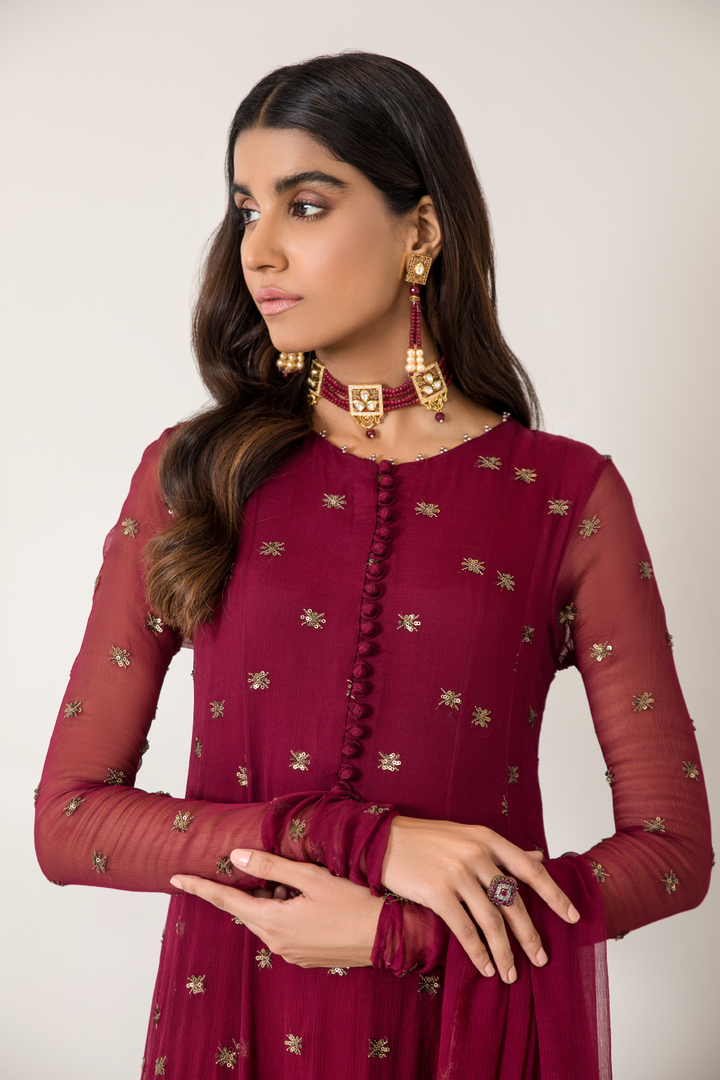 Iznik | Ready to Wear | IP-157 - RUBELLITE - House Of Hania