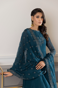 Iznik | Ready to Wear | IP-169 - BLUE DELPHINIUM - House Of Hania