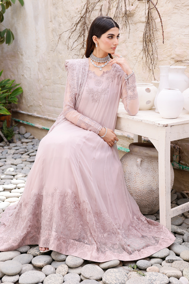 Iznik | Ready to Wear | IP-216 EMBROIDERED CHIFFON - House Of Hania