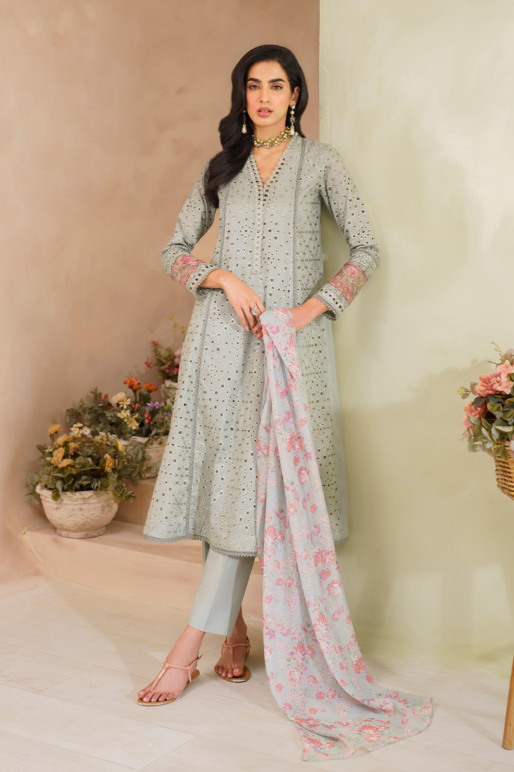 Iznik | Ready to Wear | IP-224 EMBROIDERED LAWN - House Of Hania