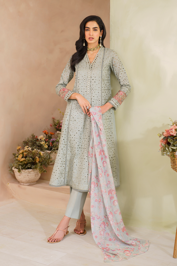 Iznik | Ready to Wear | IP-224 EMBROIDERED LAWN - House Of Hania