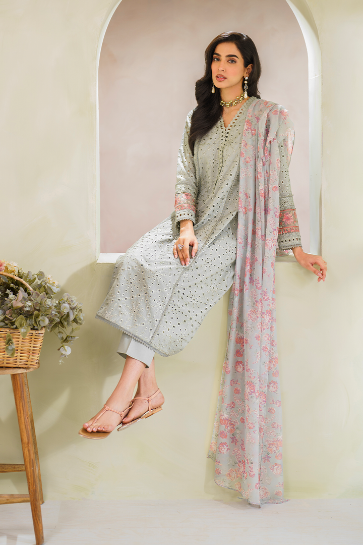 Iznik | Ready to Wear | IP-224 EMBROIDERED LAWN - House Of Hania