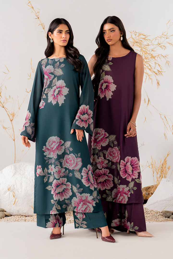 Iznik | Ready to Wear | IP-239 PRINTED GEORGETTE - House Of Hania