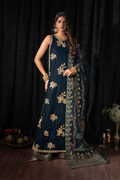Iznik | Velvet 25 | IV-51 Embroidered Velvet - House Of Hania
