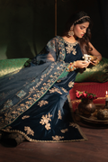 Iznik | Velvet 25 | IV-51 Embroidered Velvet - House Of Hania
