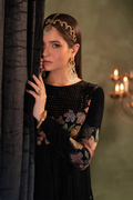 Iznik | Velvet 25 | IV-52 Embroidered Velvet - House Of Hania