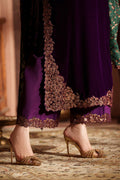Iznik | Velvet 25 | IV-57 Embroidered Velvet - House Of Hania