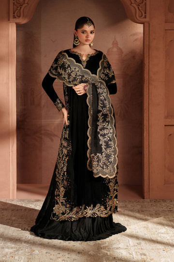 Iznik | Velvet 25 | IV-62 Embroidered Velvet - House Of Hania