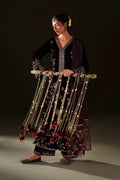 Iznik | Velvet 25 | IV-70 Embroidered Velvet - House Of Hania