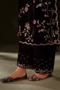Iznik | Velvet 25 | IV-70 Embroidered Velvet - House Of Hania