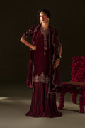 Iznik | Velvet 25 | IV-71 Embroidered Velvet - House Of Hania