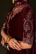 Iznik | Velvet 25 | IV-71 Embroidered Velvet - House Of Hania