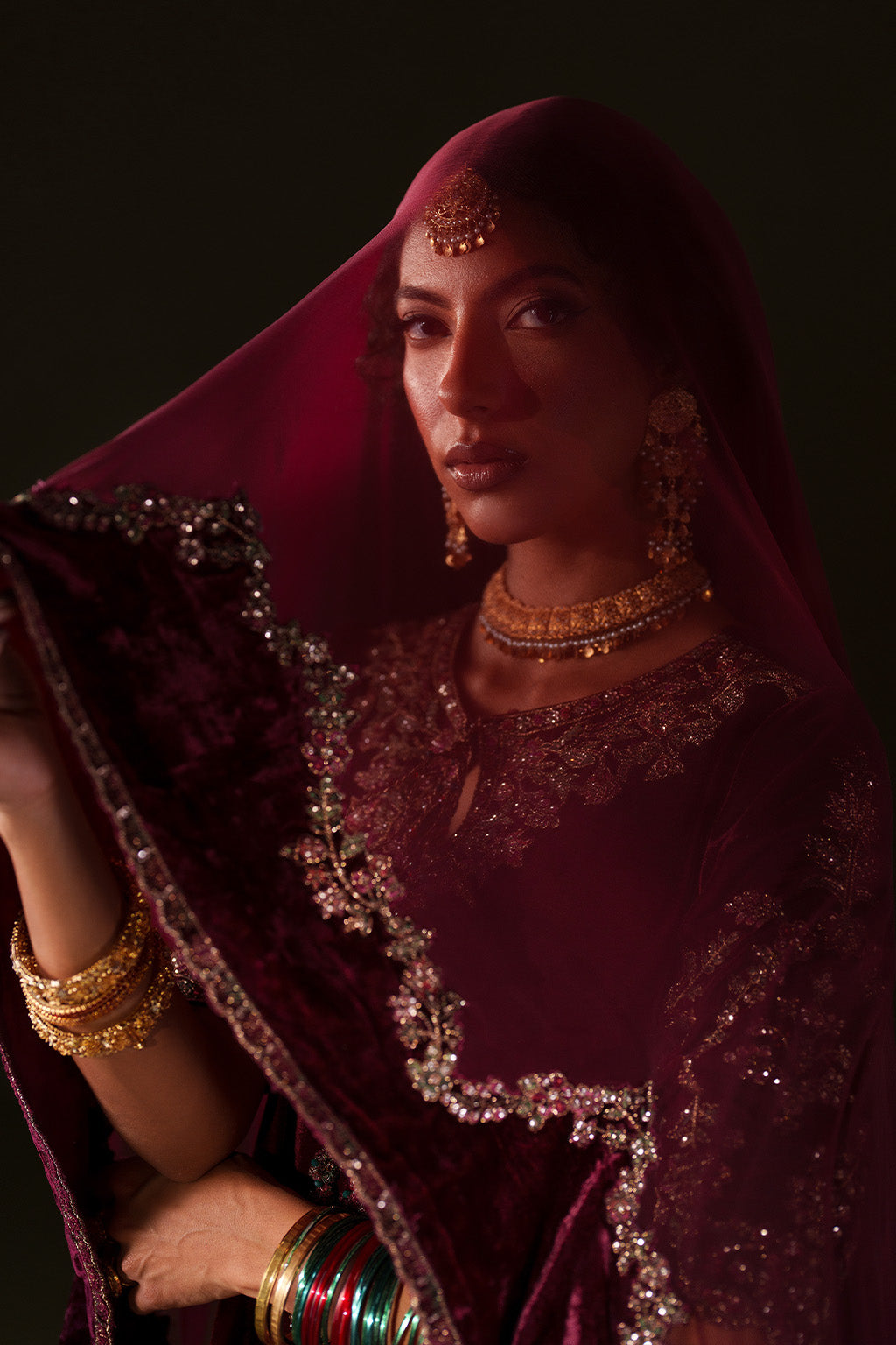 Iznik | Velvet 25 | IV-71 Embroidered Velvet - House Of Hania