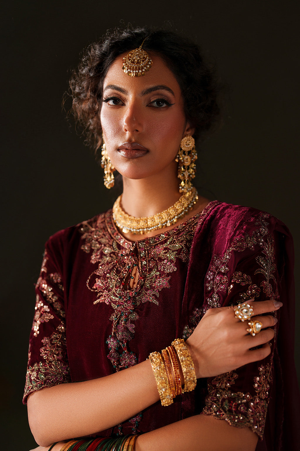 Iznik | Velvet 25 | IV-71 Embroidered Velvet - House Of Hania
