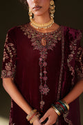 Iznik | Velvet 25 | IV-71 Embroidered Velvet - House Of Hania