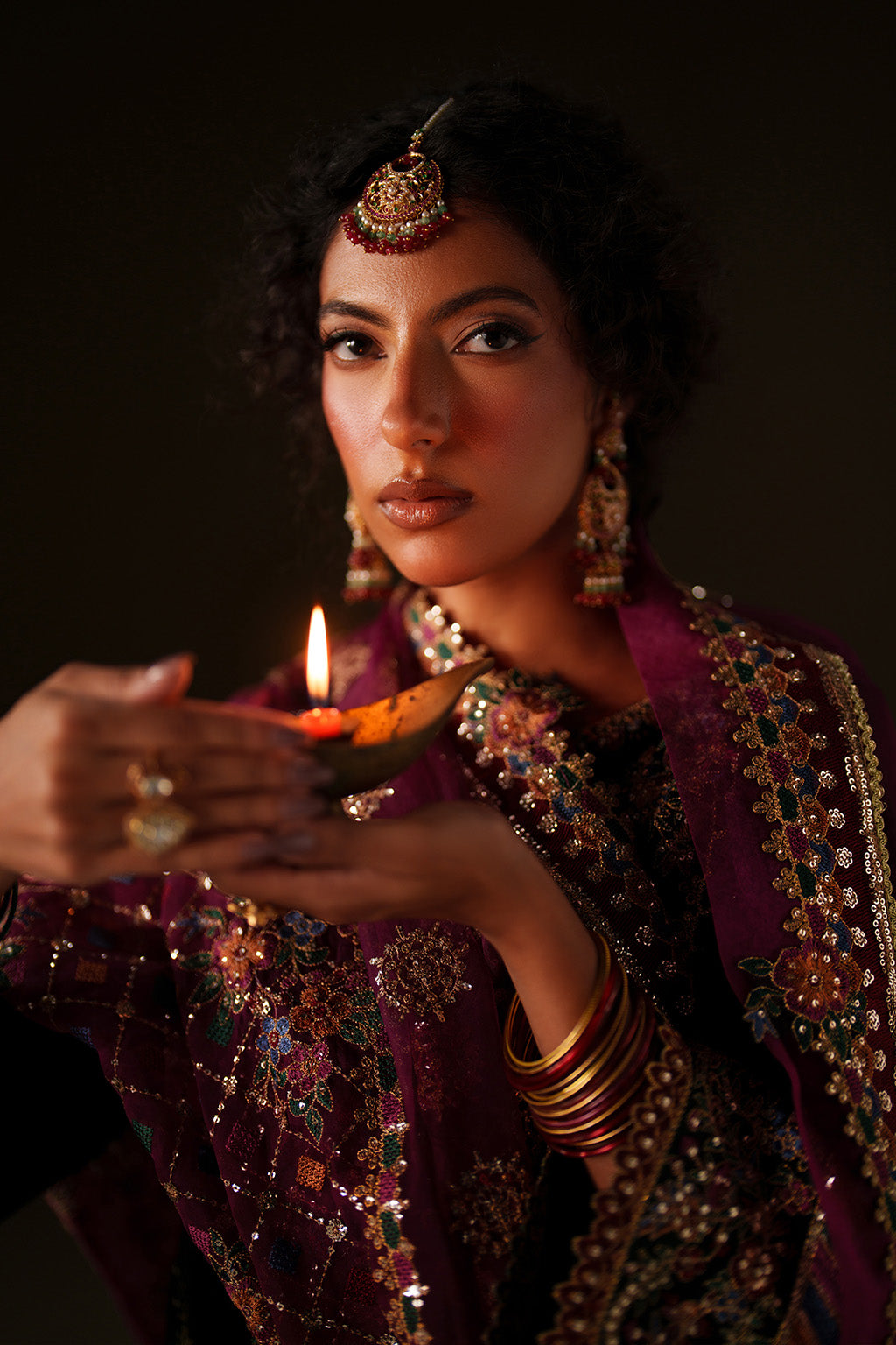 Iznik | Velvet 25 | IV-74 Embroidered Velvet - House Of Hania