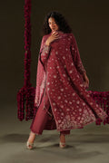 Iznik | Velvet 25 | IV-75 Embroidered Velvet - House Of Hania
