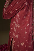 Iznik | Velvet 25 | IV-75 Embroidered Velvet - House Of Hania